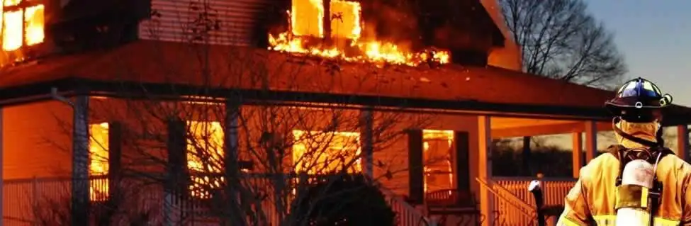 fire damage repair emergency response at a residential property affected by an active house fire in Los Angeles, CA